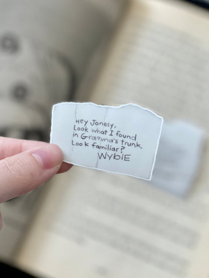 Note From Wybie Sticker