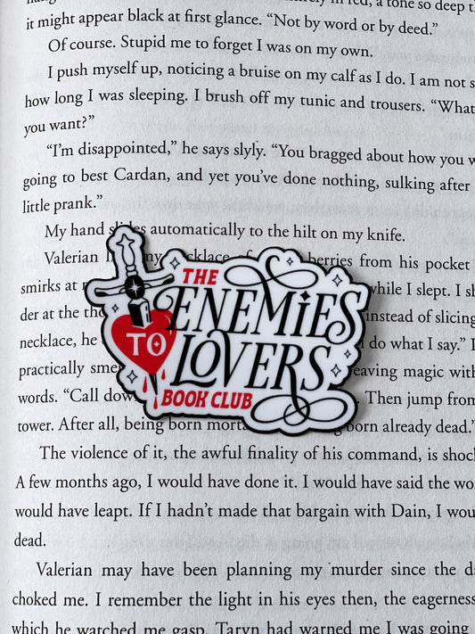 The Enemies To Lovers Book Club Sticker