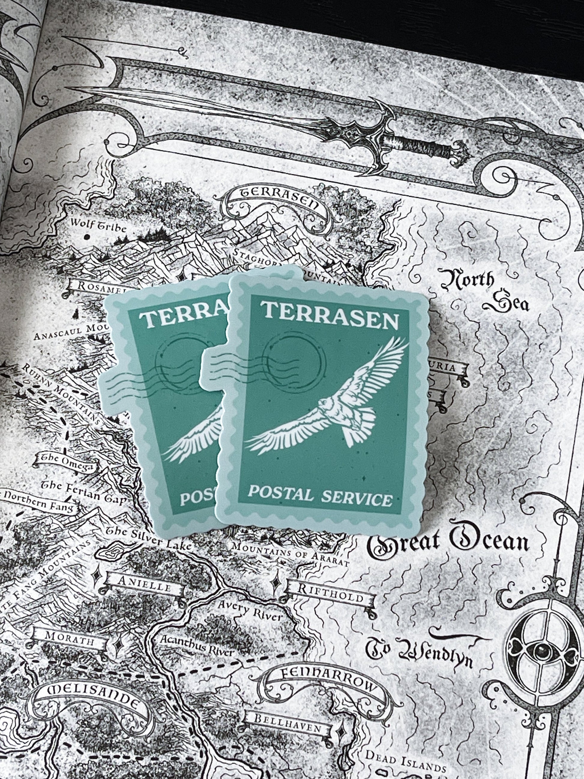 Terrasen Postal Service Sticker - Throne of Glass Inspired