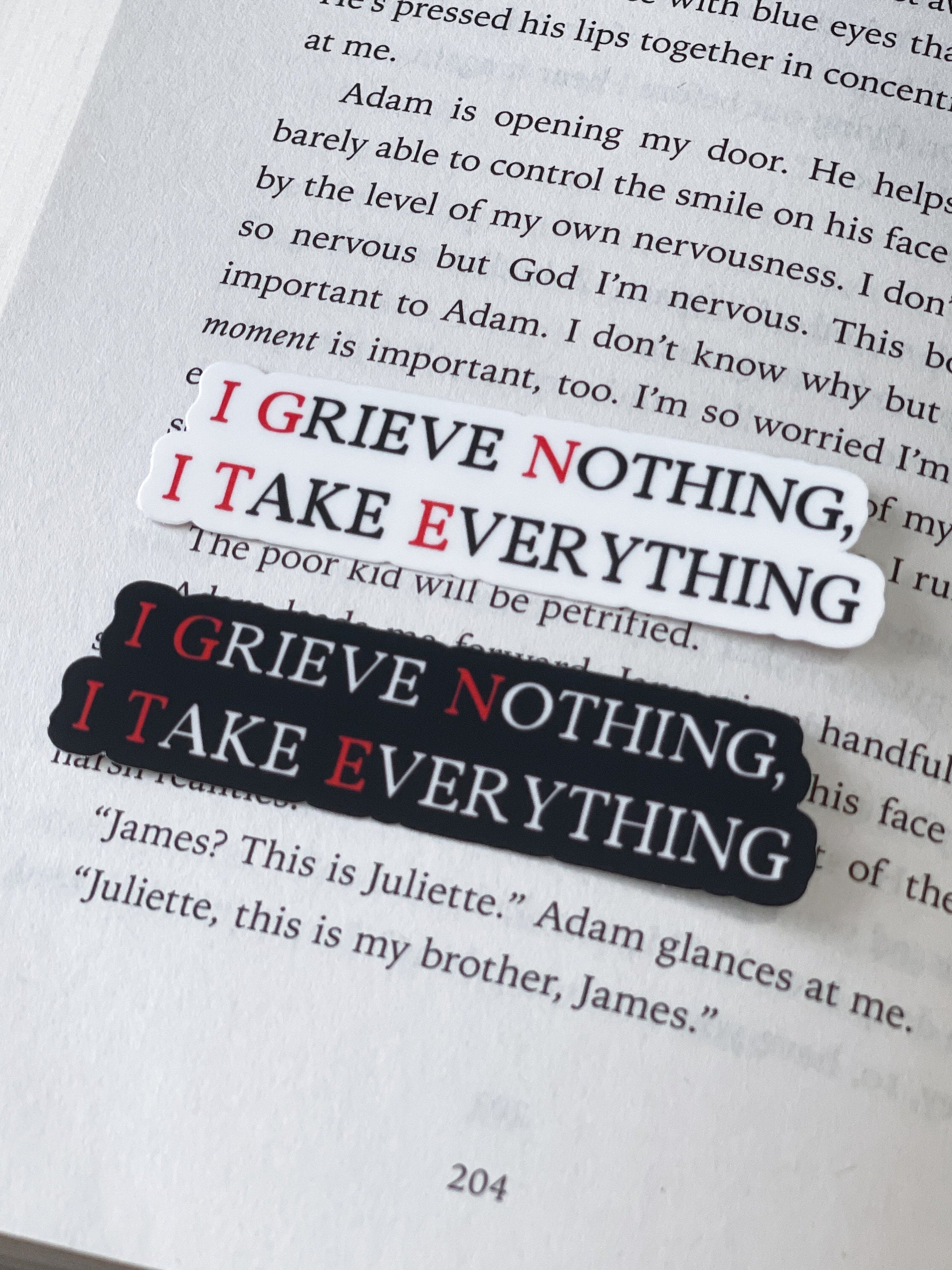 I Grieve Nothing I Take Everything Sticker