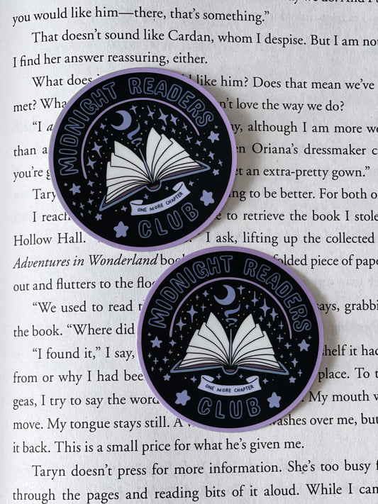 Midnight Readers Club Sticker