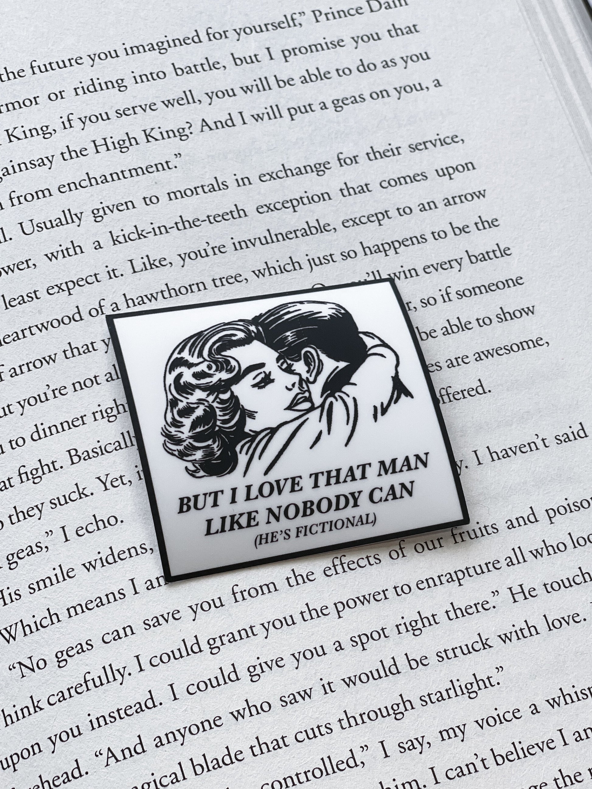 I Love That Man Like Nobody Can (He's Fictional) Sticker