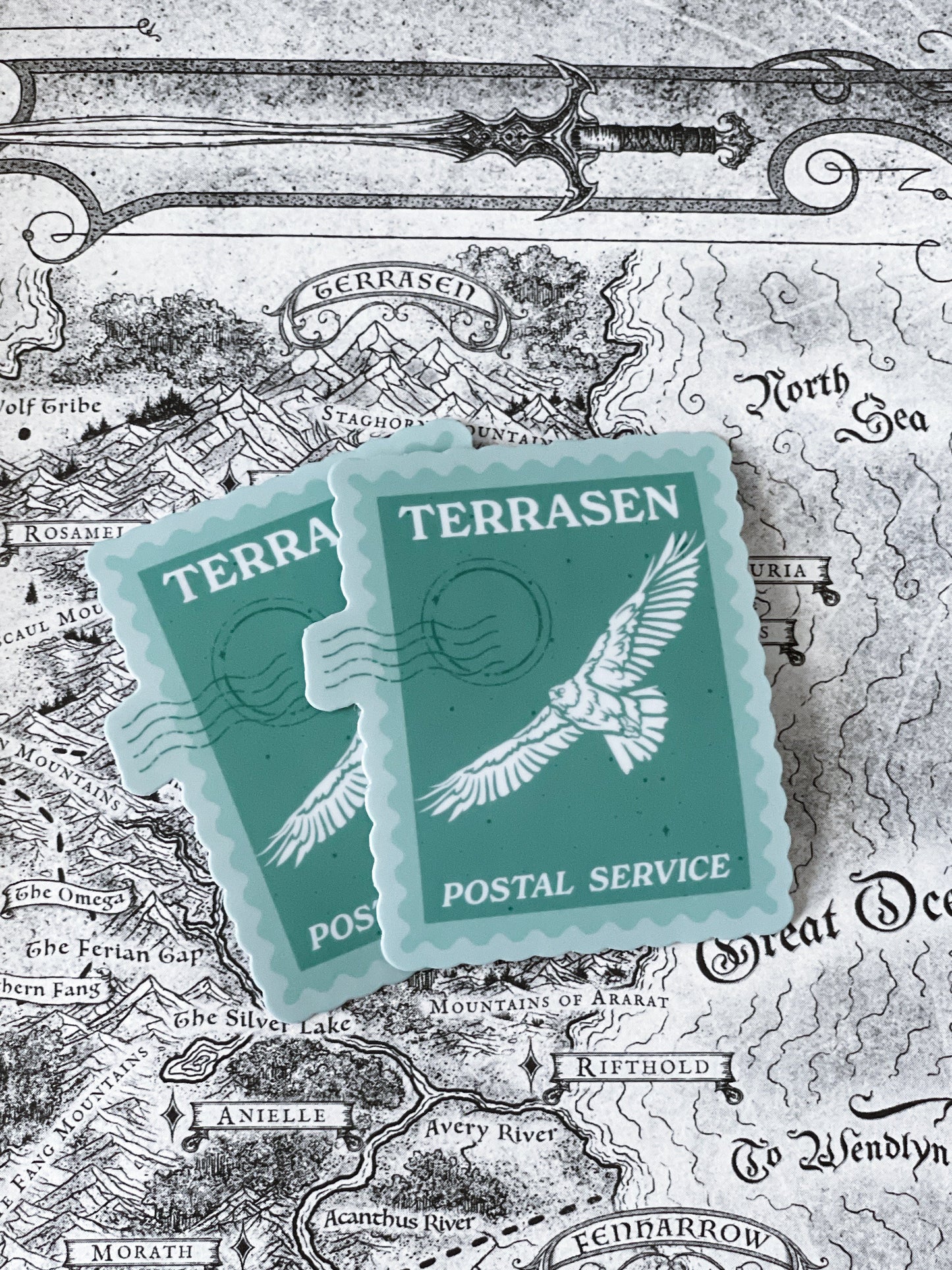 Terrasen Postal Service Sticker - Throne of Glass Inspired