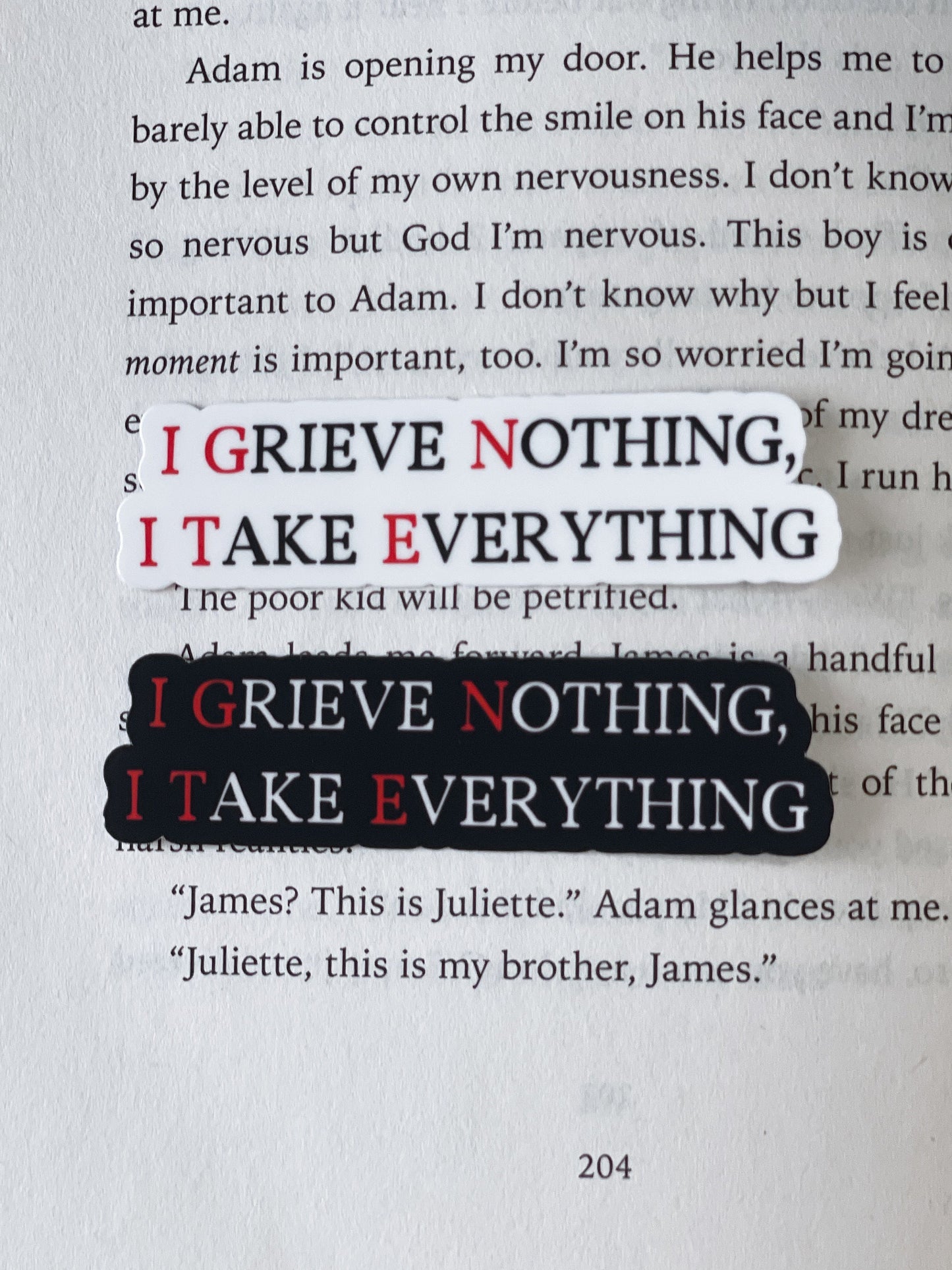 I Grieve Nothing I Take Everything Sticker