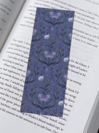 Purple Spring Butterfly Soft Matte Bookmark