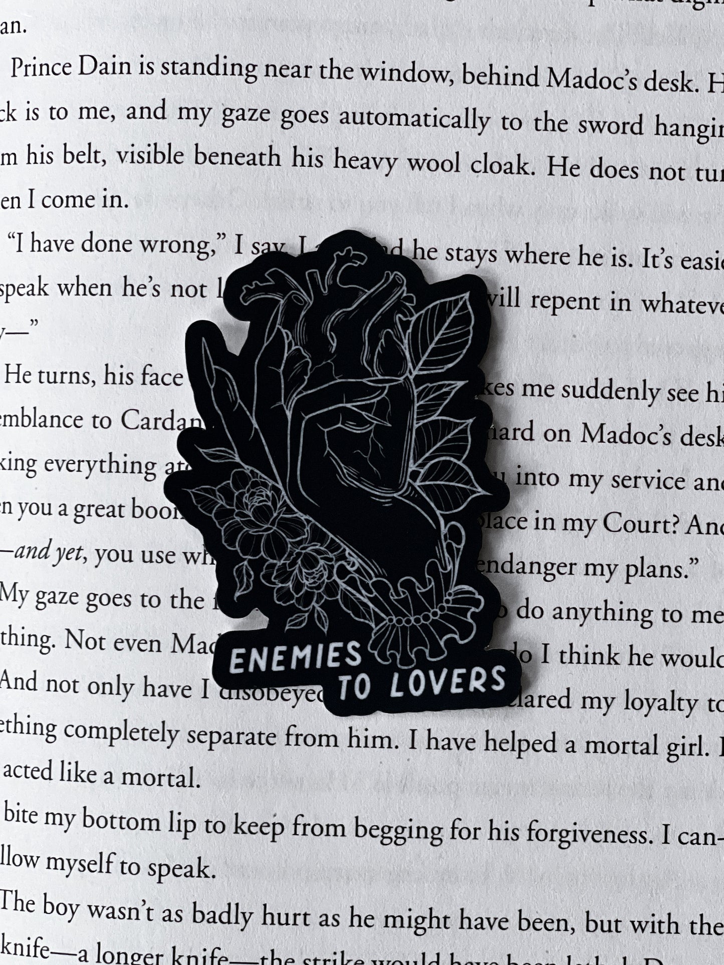 Enemies To Lovers Heart Sticker