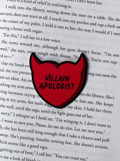 Villain Apologist Candy Heart Sticker