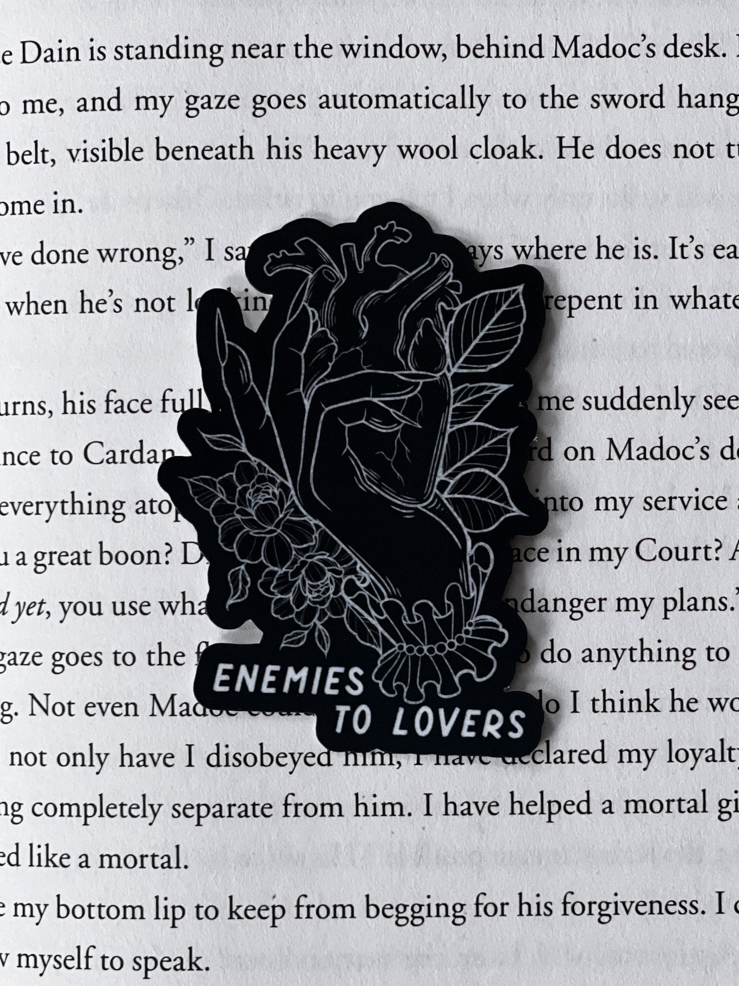 Enemies To Lovers Heart Sticker