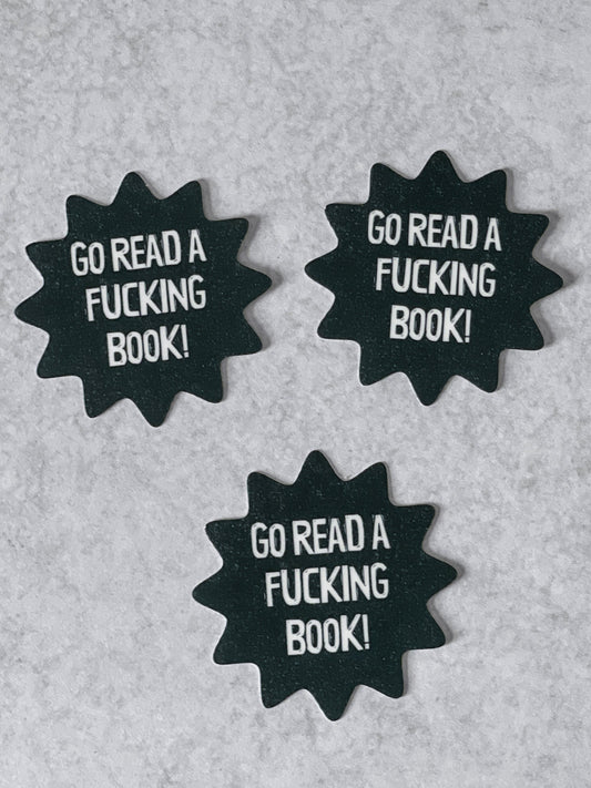 Go Read A Fucking Book Sticker