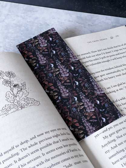 Autumn Witch’s Garden Soft Matte Bookmark, Book Accessory, Book Lover, Aesthetic Bookmark, Fall, Halloween Bookmarks, Fantasy Reader