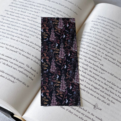 Autumn Witch’s Garden Soft Matte Bookmark, Book Accessory, Book Lover, Aesthetic Bookmark, Fall, Halloween Bookmarks, Fantasy Reader