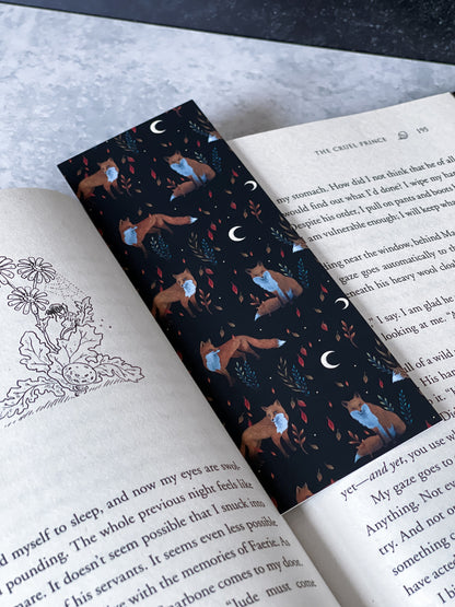 Autumn Fox Soft Matte Bookmark, Book Accessory, Book Lover, Aesthetic Bookmark, Fall, Halloween Bookmark, Fantasy Reader, Bookish Fall Merch