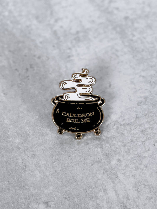 Cauldron Boil Me Hard Enamel Pin