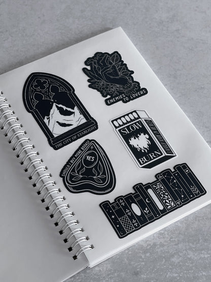 Mystical Crow Reusable Sticker Book