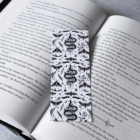 Flash Tattoo Soft Matte Bookmark, Book Accessory, Book Lover, Aesthetic Bookmark, Fall, Halloween Bookmarks, Fantasy Reader, Dark Romance