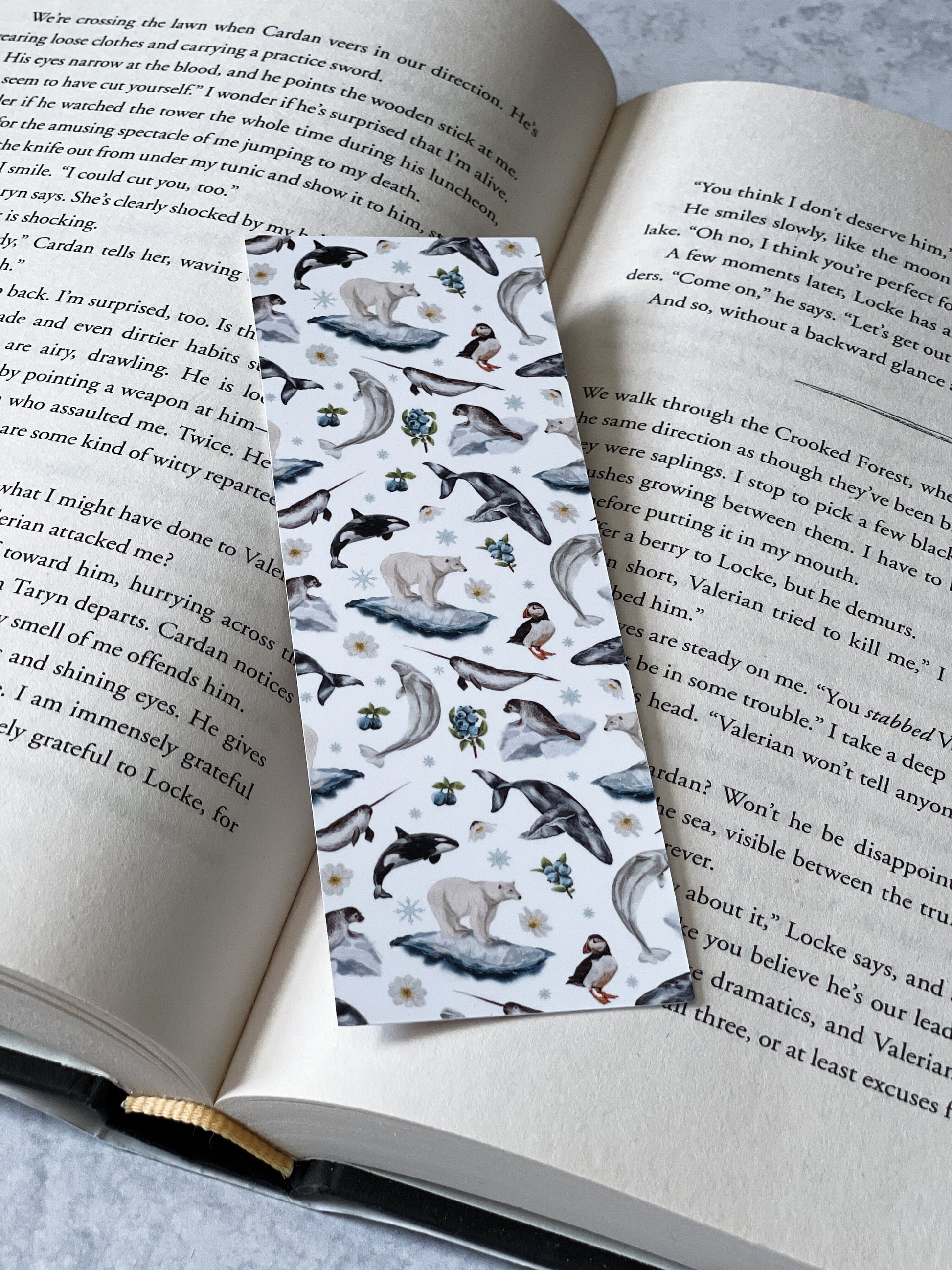 Winter Ice Kingdom Soft Matte Bookmark, Book Accessory, Book Lover, Aesthetic Bookmark, Winter, Winter Bookmark, Reader Gift, Bookish