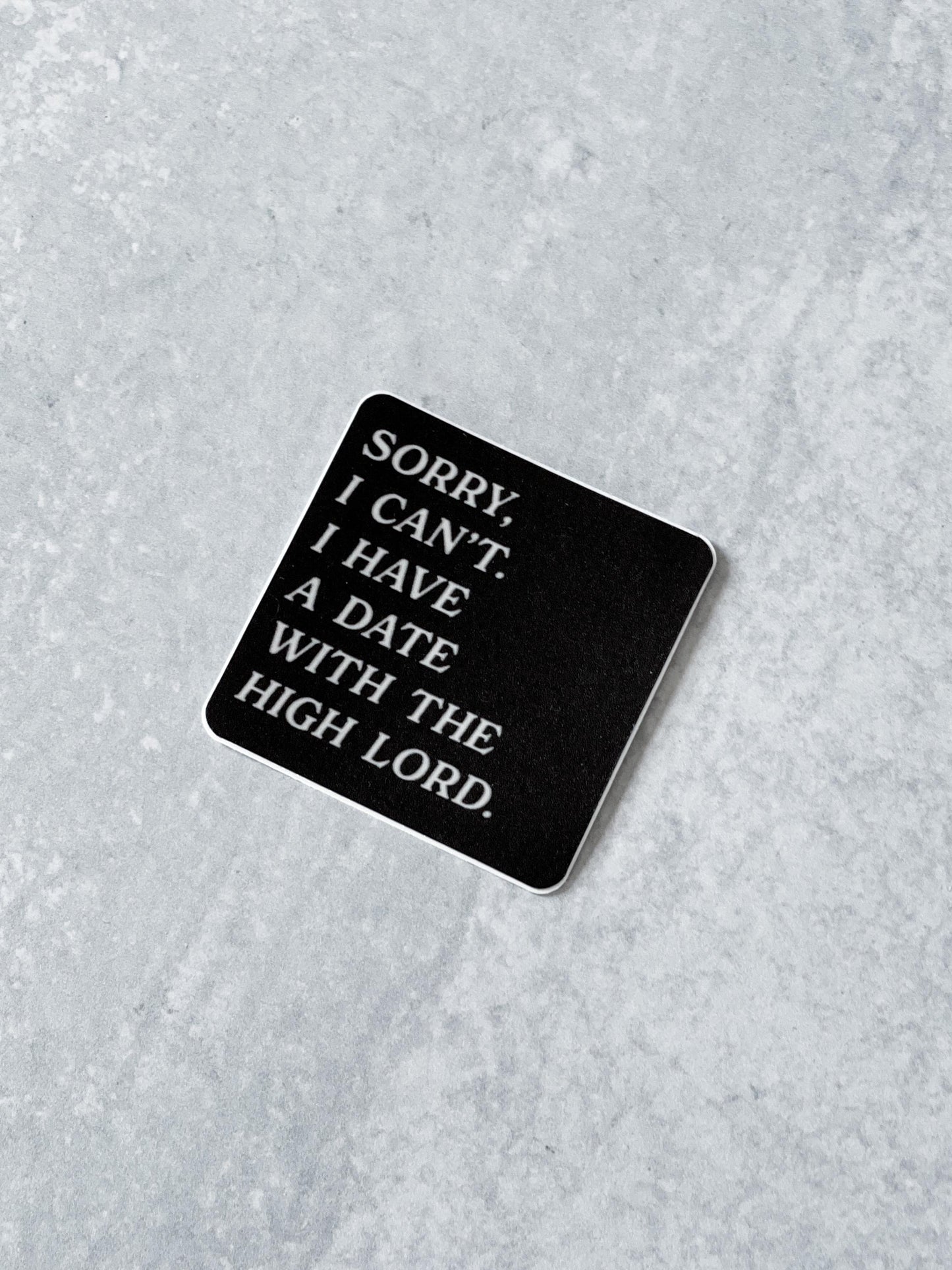 Date With The High Lord Sticker, Kindle Sticker, Bookish Sticker, Book Sticker, Gift For Bookworms, Book Lover, ACOMAF, Sarah J Maas, Smut