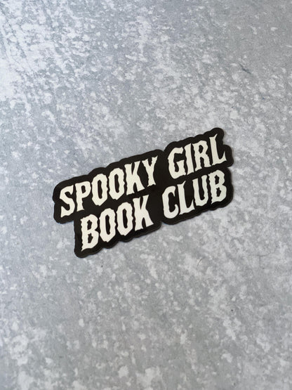 Spooky Girl Book Club Holographic Sticker, Book Lover Merch, Kindle Sticker, Bookish Stickers, Kindle Accessory, Fantasy Sticker, Bookish